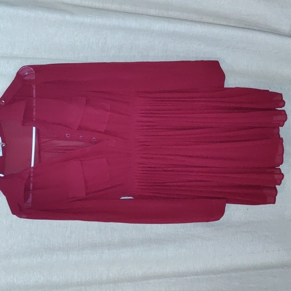 Tops - Red tunic blouse